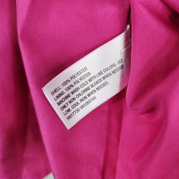 Womens Merona Sleeveless Colorblock Dress Pink & Orange Polyester Size M - Picture 7 of 11